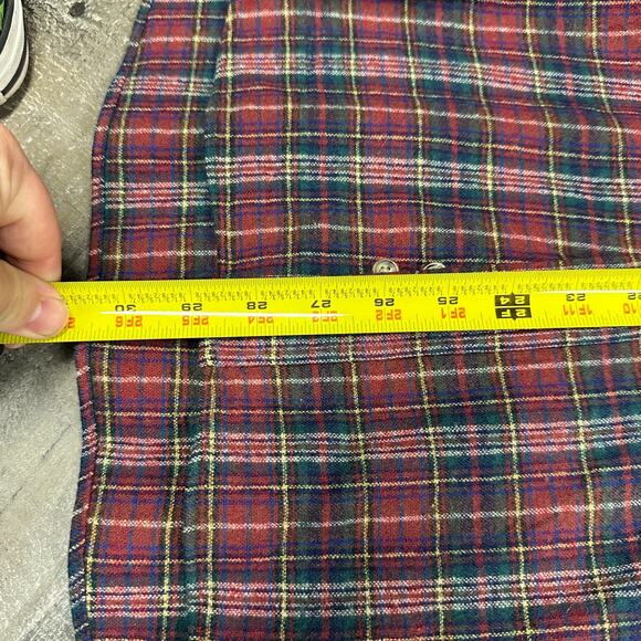 Vintage Pendleton 100% Pure Virgin Wool Shirt Flannel Plaid Mens L Button Up - Picture 4 of 16